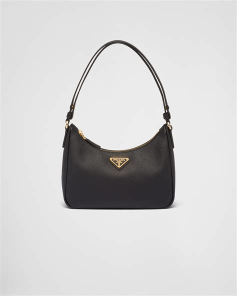 black shiny prada bag|Black Small Leather Bag .